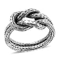 Doorbuster Bali Legacy Tulang Naga Knot Ring in Sterling Silver 6.23 Grams - Sticky add to cart bar