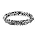 Bali Legacy Sterling Silver Filigree Bangle Bracelet (6.50 In) 35.61 Grams - Sticky add to cart bar