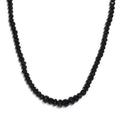 Thai Black Spinel Beaded 197.00 ctw Necklace (20 Inches) in Platinum Bond - Sticky add to cart bar