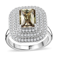 Rhapsody 950 Platinum AAAA Turkizite, Diamond (E-F, VS) Ring (Size 7) 3.59 ctw
