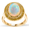 Ethiopian Welo Opal & Yellow Diamond
