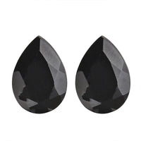 AA Thai Black Spinel Set of 2 (Pear 7x5 mm) 1.78 ctw
