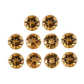 AA Brazilian Citrine Set of 10 (Rnd 5 mm) 4.19 ctw Loose Gemstone - Sticky add to cart bar