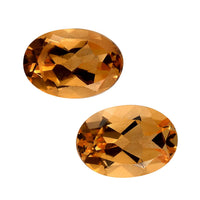 AA Brazilian Citrine Set of 2 (Ovl 7x5 mm) 1.66 ctw