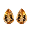AA Brazilian Citrine Set of 2 (Pear 7x5 mm) 1.14 ctw - Sticky add to cart bar