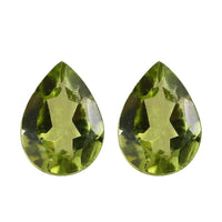 AA Peridot Set of 2 (Pear 7x5 mm) 1.41 ctw