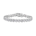 J Francis Embellished with Zirconia by Swarovski Bracelet in Rhodium Over Sterling Silver (6.50 In) 40.10 ctw - Sticky add to cart bar