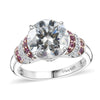 Moissanite & Pink Sapphire