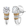 Moissanite & Yellow Sapphire