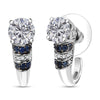 Moissanite & Blue Sapphire
