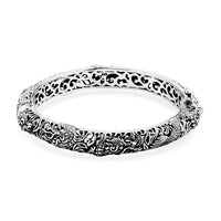 Bali Legacy Sterling Silver Bangle Bracelet (6.50 In) 27.54 Grams