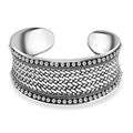 Bali Legacy Woven Cuff Bracelet in Sterling Silver (7.25 In) 43.90 Grams - Sticky add to cart bar