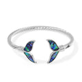 Abalone Shell Cuff Bracelet in Silvertone (7.50 In) - Sticky add to cart bar