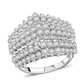NY Closeout 10K White Gold Diamond (G-H, I2) Ring (Size 10.0) (5.60 g) 2.00 ctw - Sticky add to cart bar