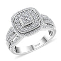 NY Closeout Deal White Diamond Ring in Sterling Silver (Size 6.0) 0.50 ctw - Sticky add to cart bar