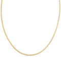 Cuban Chain Necklace in 14K Yellow Gold 24 Inches 2.20 Grams - Sticky add to cart bar