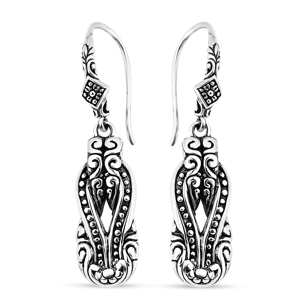 Bali Legacy Borobudur Earrings in Sterling Silver 8 Grams