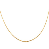 1.9mm Superlight Extra Shiny Chain Necklace in 10K Yellow Gold 24 Inches 1.9 Grams