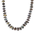 Malagasy Labradorite Beaded 306.00 ctw Necklace 20 Inches in Platinum Bond - Sticky add to cart bar