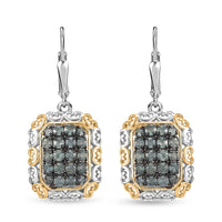 TLV Narsipatnam Alexandrite Earrings in 18K Vermeil YG and Rhodium Over Sterling Silver 1.30 ctw
