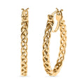 EverTrue Bronzella Collection Infinity Knot Hoop Earrings in 18K YG Plated Bronze - Sticky add to cart bar