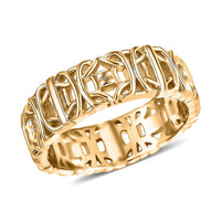 Interwoven Rings in 18K YG (Size 10.0)