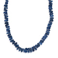 Kashmir Kyanite 210.00 ctw Necklace 18 Inches in Rhodium Over Sterling Silver - Sticky add to cart bar