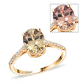 Certified & Appraised LUXORO 14K Yellow Gold AAA Turkizite and G-H I1 Diamond Ring 2.15 ctw - Sticky add to cart bar