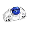 Certified & Appraised Rhapsody AAAA Tanzanite and E-F VS Diamond 3.25 ctw Ring in 950 Platinum 11.90 Grams - Sticky add to cart bar