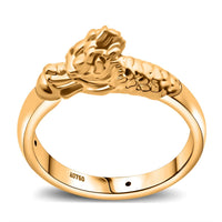18K Yellow Gold Dragon Ring (Size 8.0)