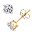 Luxuriant Lab Grown Diamond Stud Earrings in Vermeil YG Over Sterling Silver 0.50 ctw - Sticky add to cart bar