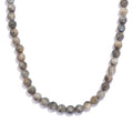 Karis Malagasy Labradorite 220.00 ctw Beaded Necklace in Platinum Bond 20 Inches - Sticky add to cart bar