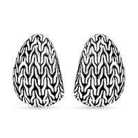 Bali Legacy Tulang Naga Earrings in Sterling Silver 11.40 Grams