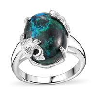 Table Mountain Shadowkite 7.25 ctw Peacock Ring in Sterling Silver