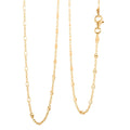 Drop Wavy Chain Necklace in 14K Yellow Gold Over Sterling Silver 3.20 Grams 20 Inches - Sticky add to cart bar