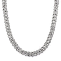 J Francis Embellished with Crystal by Swarovski Necklace (20 Inches) in Silvertone