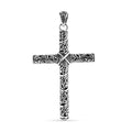 Bali Legacy Filigree Cross Pendant in Sterling Silver 5.90 Grams - Sticky add to cart bar