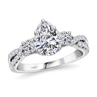 10K White Gold Luxuriant Lab Grown Diamond (E-F, VS) Ring (Size 10.0) 2.00 ctw