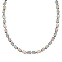 Doorbuster Premium Sleeping Beauty Turquoise 47.60 ctw Necklace in Rhodium Over Sterling Silver 18 Inches