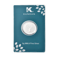 Kundan 999 Fine Silver Kalpataru Tree Coin 5 Grams