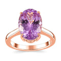 Luxoro 10K Rose Gold Premium Martha Rocha Kunzite Solitaire Ring (Size 10.0) 7.75 ctw - Sticky add to cart bar