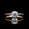 Luxuriant Lab Grown Diamond Solitaire Ring in Vermeil YG Over Sterling Silver (Size 8.0) 0.50 ctw - Sticky add to cart bar