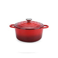 Red Iron Cookware Pot with Lid (9.44"x12.59"x14.21") - Sticky add to cart bar