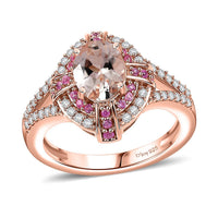 Tanzanite and Multi Gemstone 1.90 ctw Ring in Rhodium Over Sterling Silver (Size 10.0)