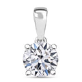 IGI Certified 10K White Gold Luxuriant Lab Grown Diamond (E-F, VS) Solitaire Pendant (Del. in 10-15 Days) 1.00 ctw - Sticky add to cart bar