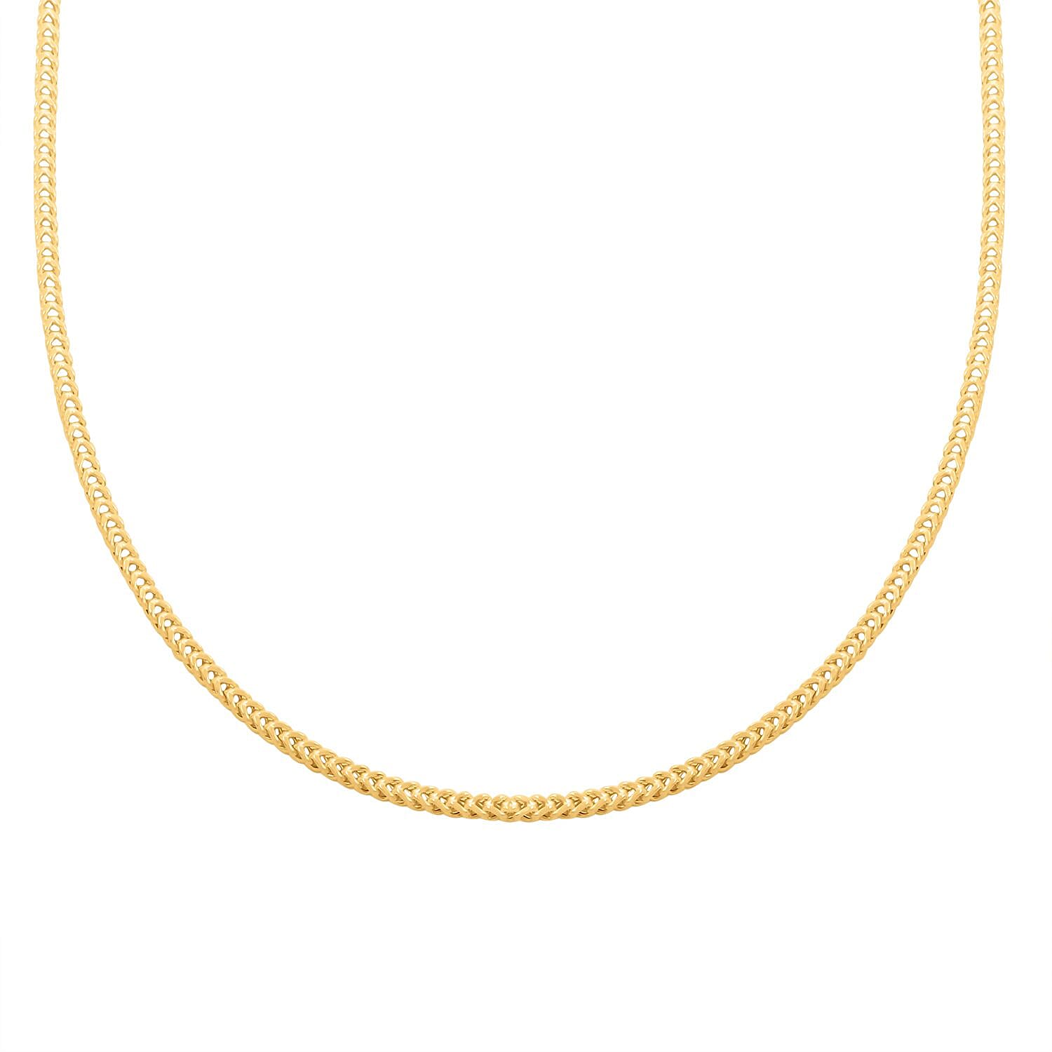 Italian 1.80mm Franco Necklace in 10K Yellow Gold 3.10 Grams 18 Inches