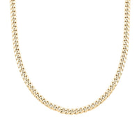 Italian 3.70mm Miami Necklace in 10K Yellow Gold 20 Inches 7.45 Grams