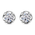 Luxuriant Lab Grown Diamond Stud Earrings in Platinum Over Sterling Silver 0.20 ctw - Sticky add to cart bar