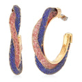 Doorbuster Multi Color Austrian Crystal Earring in Goldtone - Sticky add to cart bar