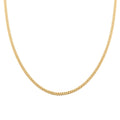 Italian 2.30mm Franco Chain Necklace in 10K Yellow Gold 6.90 Grams 24 Inches - Sticky add to cart bar